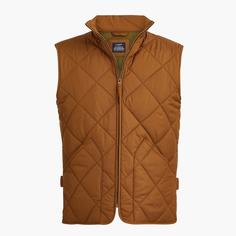 NWOT j crew glazed pecan brown walker vest